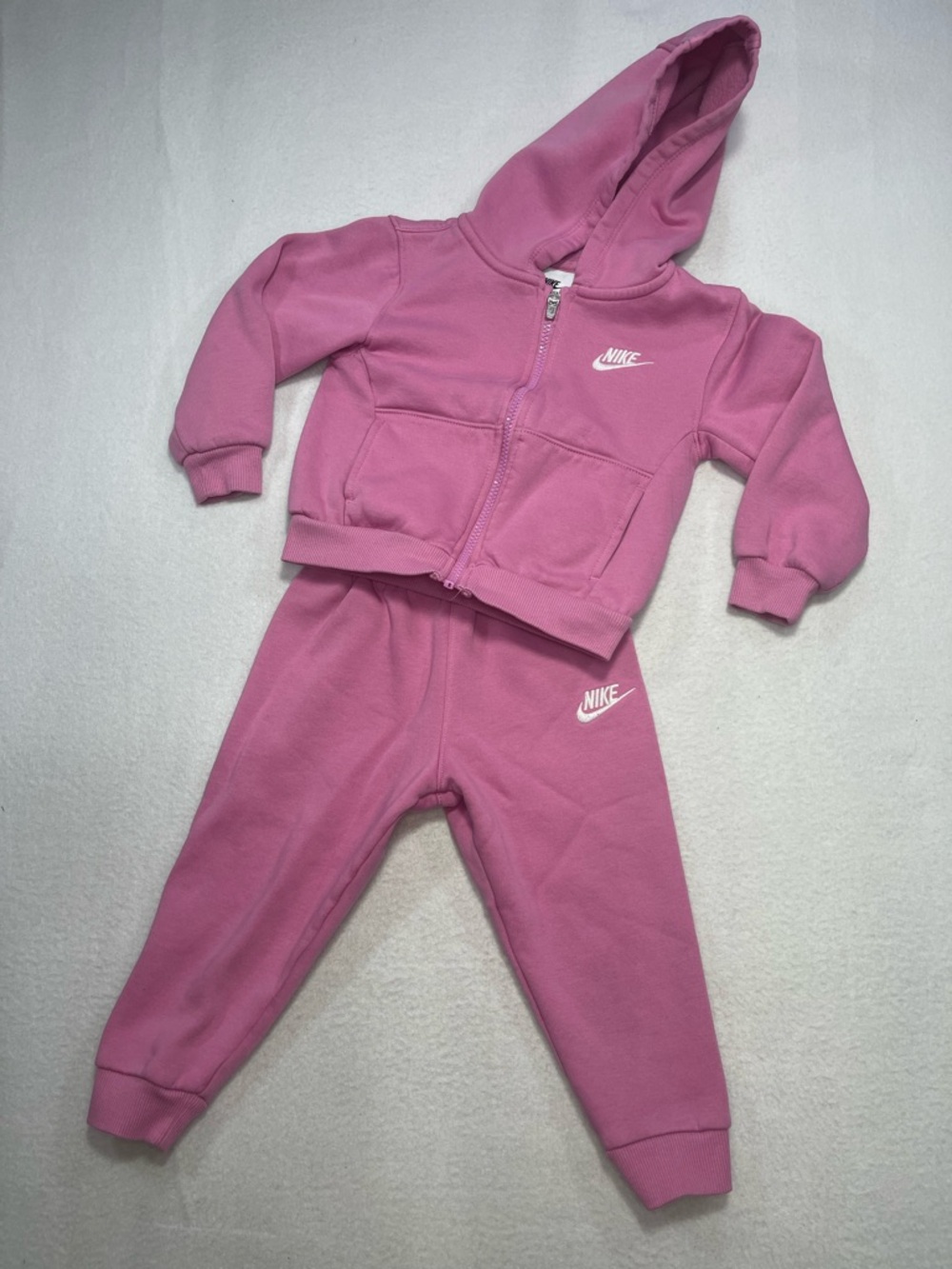 Nike Toddler Pink Tracksuit Set Hoodie Joggers 3T